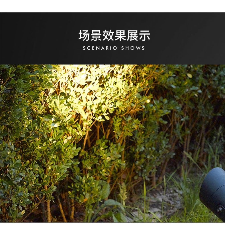 大功率led插地?zé)?地插燈 戶外防水花園草坪 射燈 照樹(shù)燈3W(圖11)