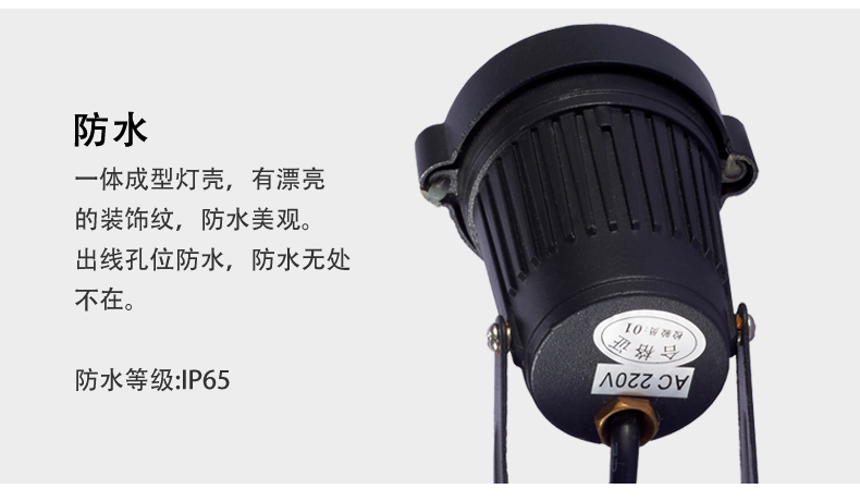 大功率led插地?zé)?地插燈 戶外防水花園草坪 射燈 照樹(shù)燈3W(圖14)