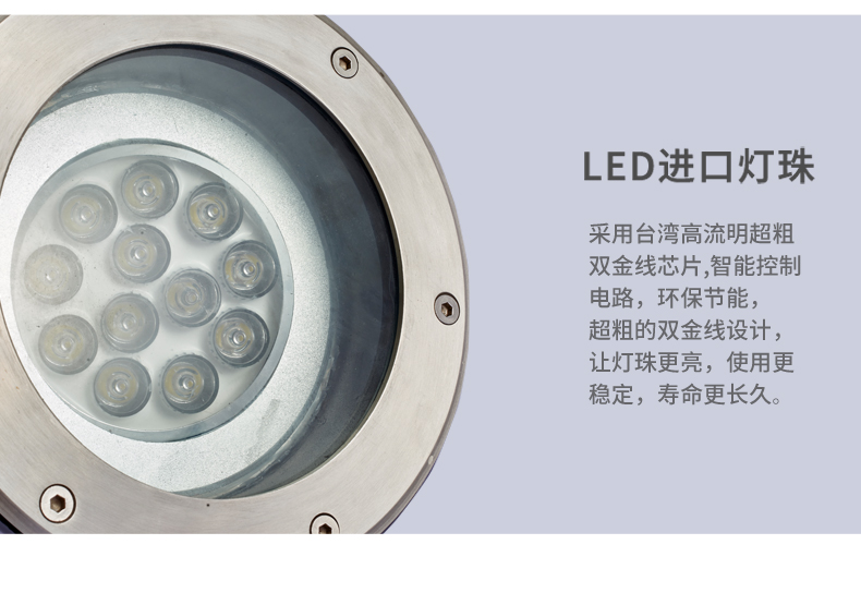 可調(diào)角度防水led地埋燈 照樹燈照招牌燈3W5W7W9W12W15W18W30W36W(圖15)