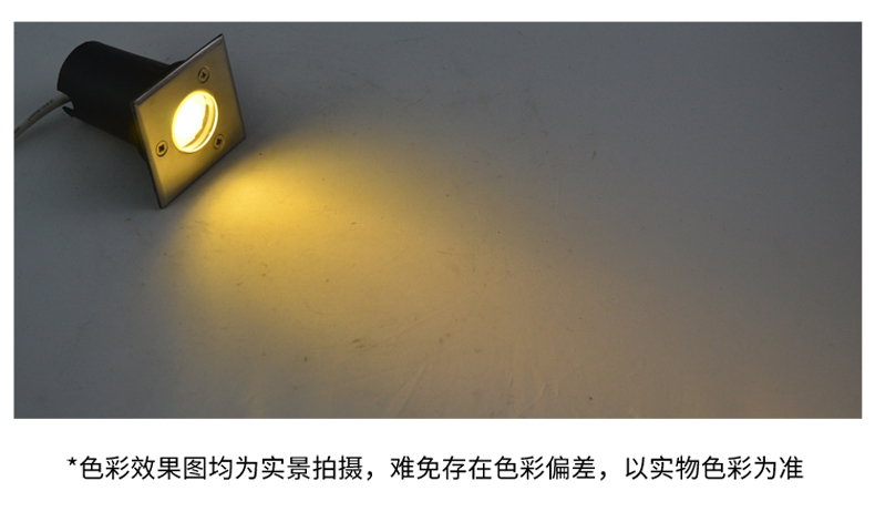 大功率防水方形led地埋燈 防水埋地燈 廣場地燈 地射燈景觀燈1W(圖11)